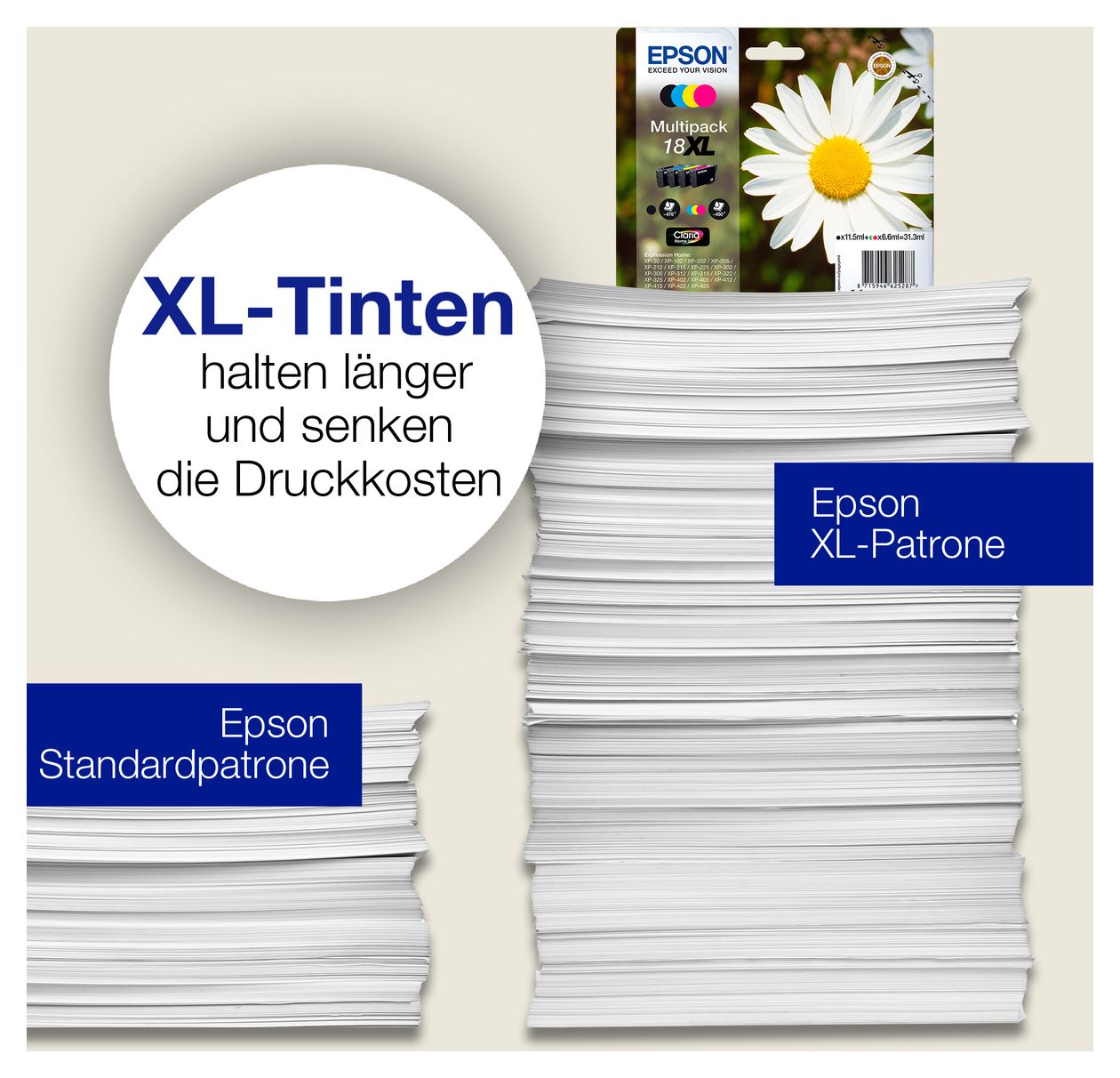 18XL C13T18144012 originale Druckerpatronen Gelb 6,6 ml 