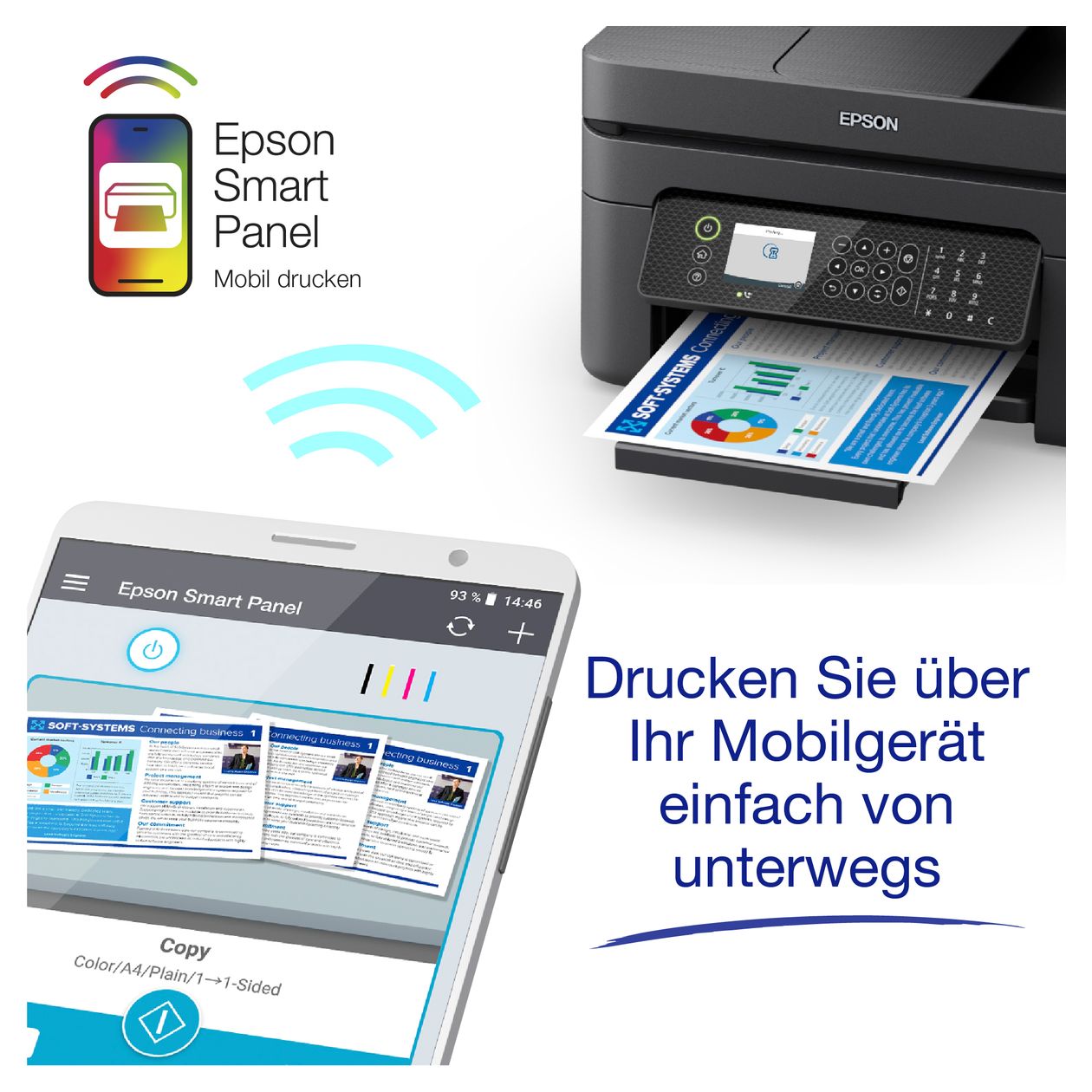 WorkForce WF-2950DWF All in One A4 Tintenstrahl Drucker 5760 x 1440 DPI 