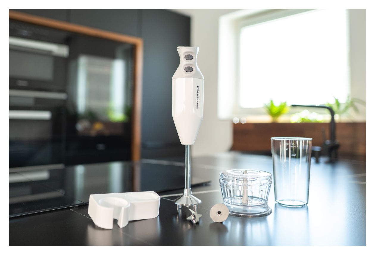 M122 de Luxe Zauberstab Stabmixer 140 W 2 Stufen  (Weiß) 