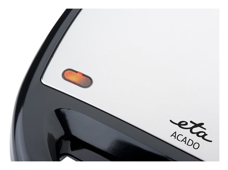 Acado Sandwichmaker 750 W für 4 Sandwiches  (Schwarz, Edelstahl) 