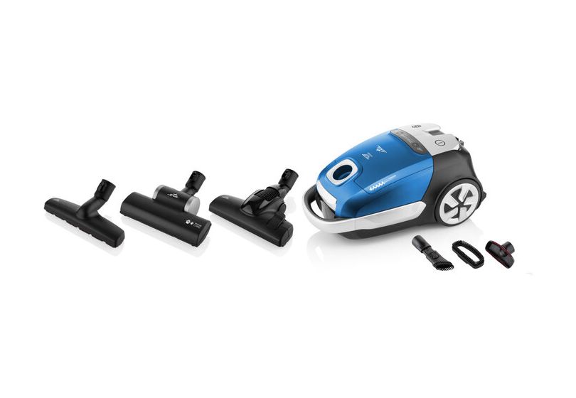 Adagio Bodenstaubsauger mit Staubbeutel 800 W HEPA (Schwarz, Blau, Silber) 