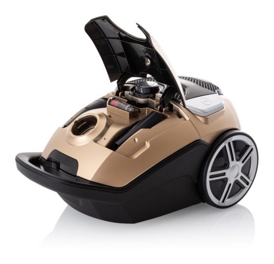 Avanto Bodenstaubsauger mit Staubbeutel 800 W HEPA  (Schwarz, Gold) 