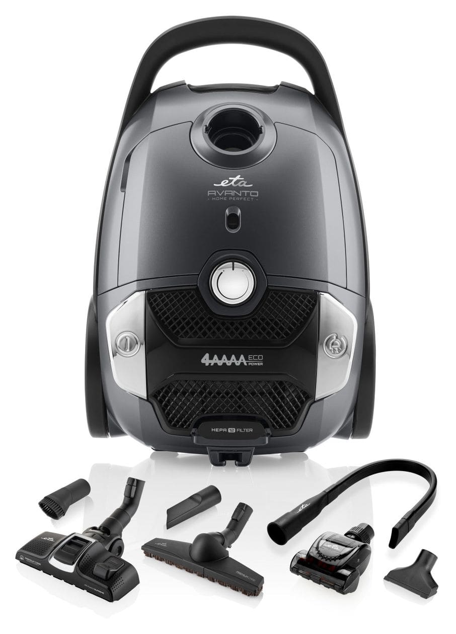 Avanto Bodenstaubsauger Beutellos 800 W HEPA  (Schwarz, Grau) 