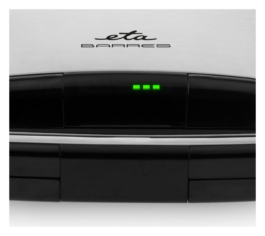 Barres Waffeleisen für 2 Waffeln 750 W  (Edelstahl) 