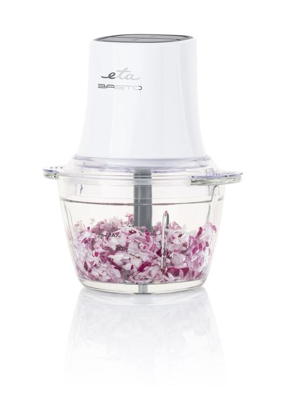 Basto II Zerkleinerer 400 W 2 Klingen 1 l Glas Behälter  (Weiß) 