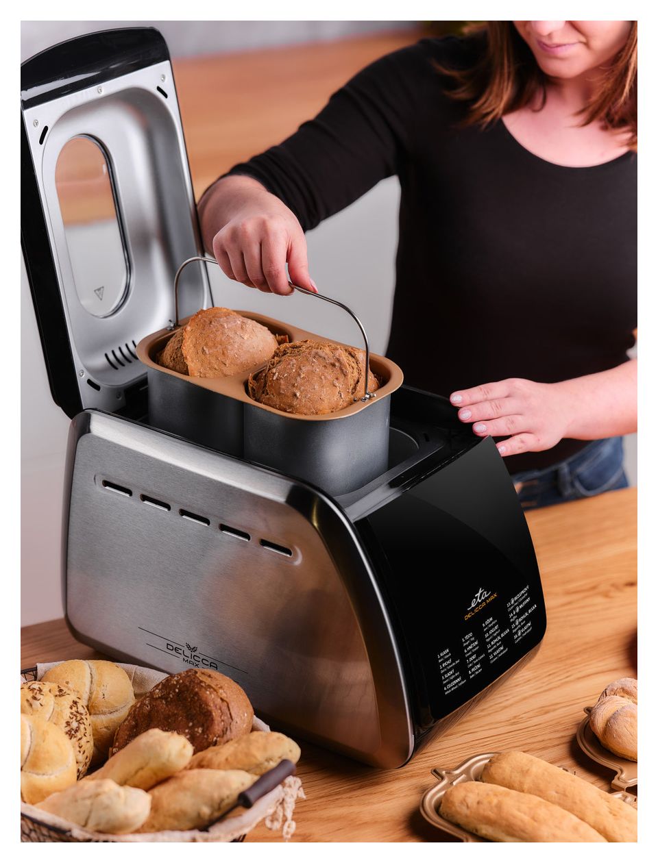Delicca II Max Brotbackautomat für 1,5 kg 850 W 