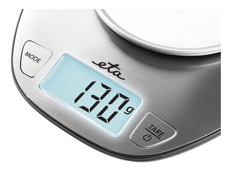 Dori Elektronische Küchenwaage bis 5 kg Genauigkeit 1 g  (Edelstahl) 