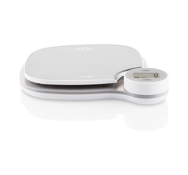 ECOlogic Elektronische Küchenwaage bis 5 kg Genauigkeit 1 g  (Grau) 