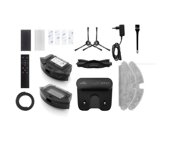 Ergo Saugroboter nass/trocken 145 min Akku  (Schwarz) 