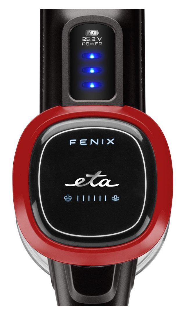 Fenix Handstaubsauger Beutellos bis 40 min Laufzeit 25,2 V HEPA  (Grau, Rot) 