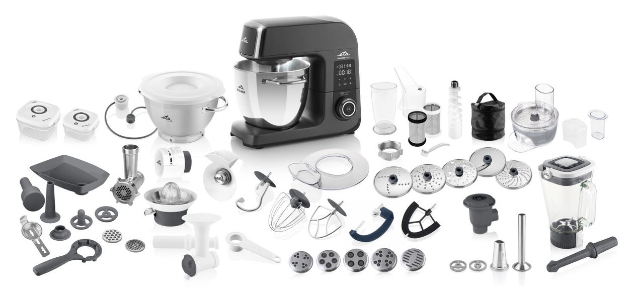Gratus Kuliner II Max 1700 W Küchenmaschine 6,7 l mit Waage  (Grau) 