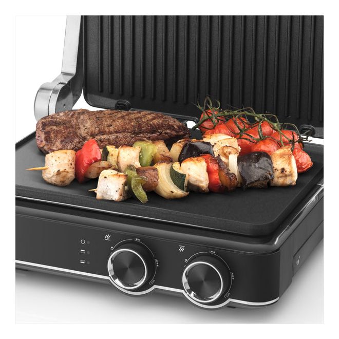 GrilChef 2000 W  (Schwarz, Edelstahl) 