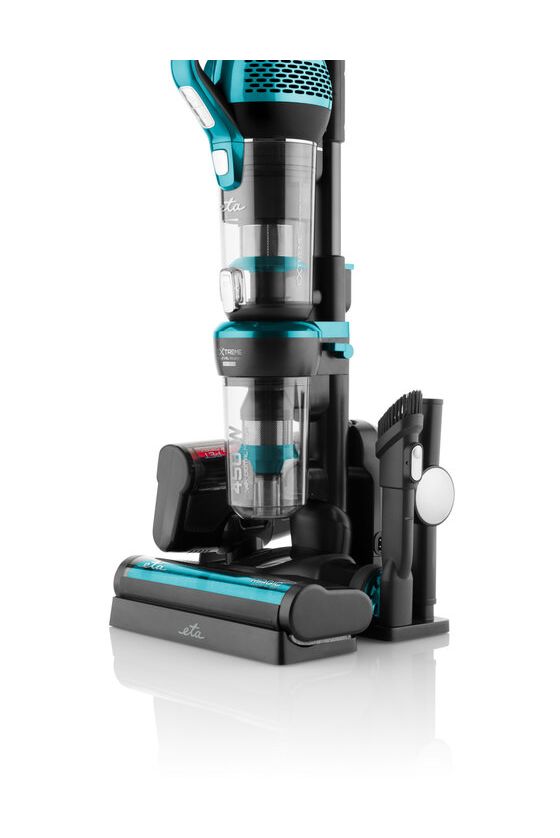 Magic Aqua Plus Handstaubsauger Beutellos bis 80 min Laufzeit 28,8 V HEPA  (Schwarz, Blau) 
