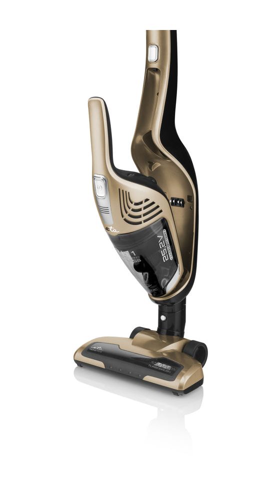 Moneto II Handstaubsauger mit Staubbeutel bis 50 min Laufzeit 25,2 V Zyklonal  (Gold) 