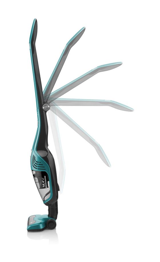 Moneto II Handstaubsauger mit Staubbeutel bis 40 min Laufzeit 14,4 V Zyklonal  (Türkis) 