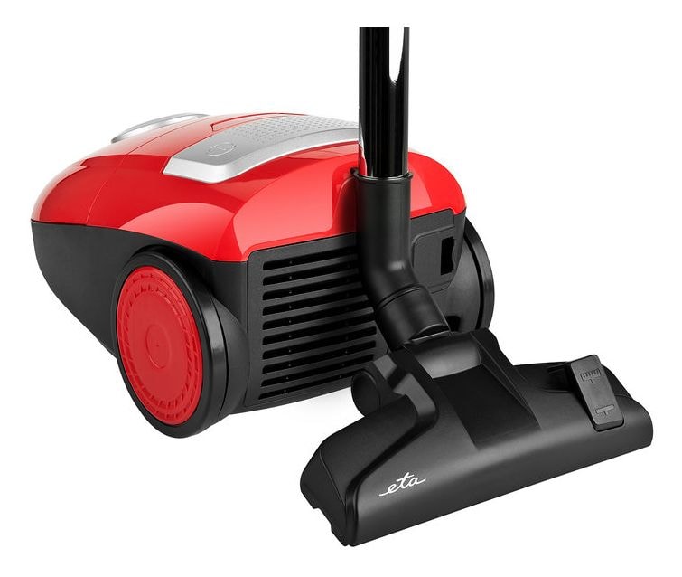 Rubio Bodenstaubsauger mit Staubbeutel 850 W HEPA (Schwarz, Rot, Silber) 