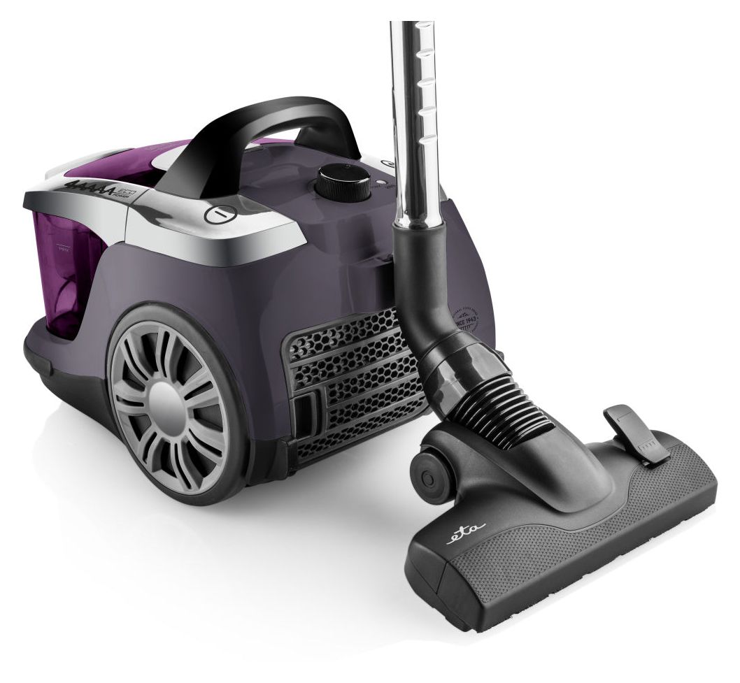 Salvet Animal Bodenstaubsauger Beutellos 700 W HEPA (Schwarz, Silber, Violett) 