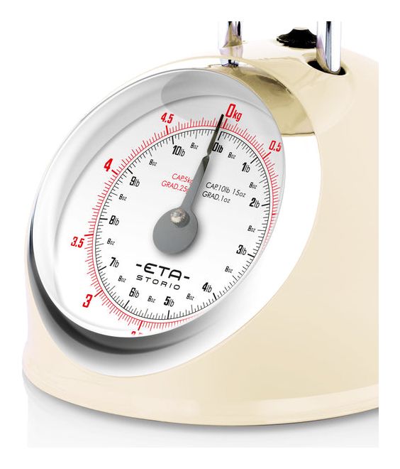 Storio Mechanische Küchenwaage bis 5 kg Genauigkeit 25 g  (Beige) 