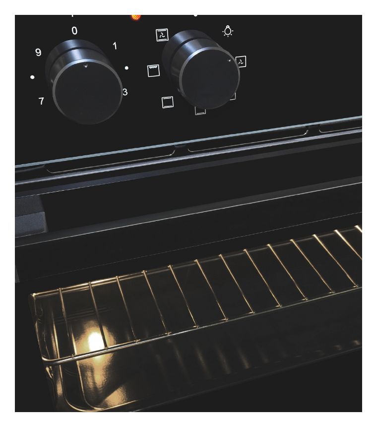 EHE256-U-020 Herdset 59 l mit 60 cm Glaskeramik Kochfeld 