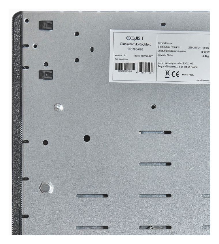 EKC300-020 autarkes 29 cm Glaskeramik Kochfeld/Herdplatte 2 Zone(n) 