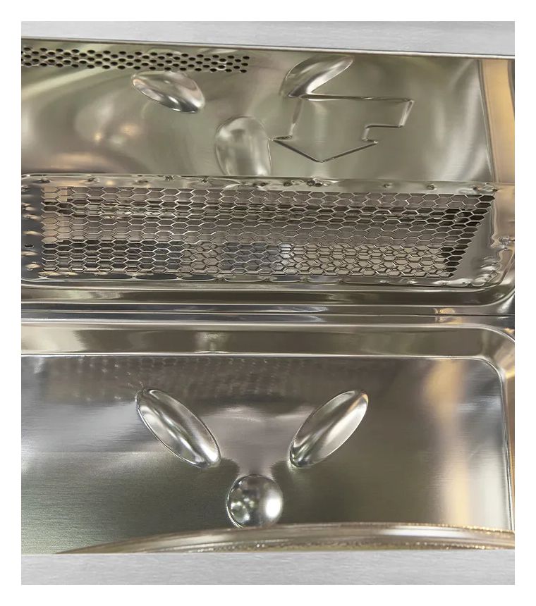 EMW25-G-020 Einbau-Mikrowelle 1200 W Größe: mittel 10 Stufen Grill (Edelstahl) 