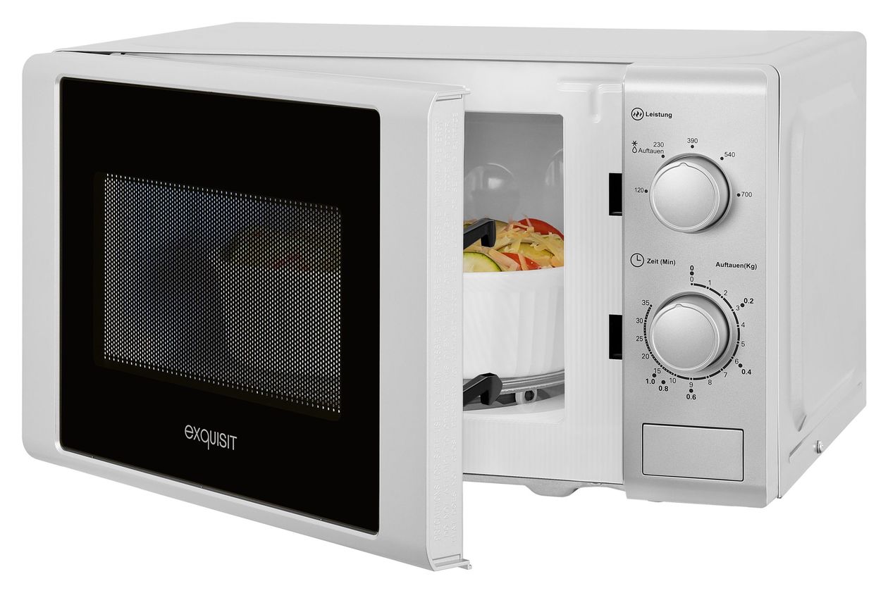 MW900-030 Freistehende Mikrowelle 700 W Größe: klein 5 Stufen  (Silber) 