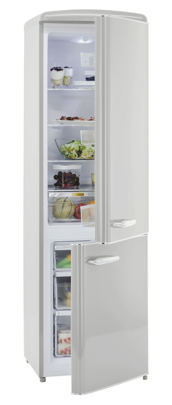 RKGC250-70-H-160E 181 l / 63 l Kühl-Gefrierkombi freistehend 201,85 kWh Jahr  (Grau) 