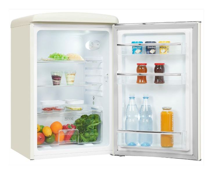 RKS120-V-H-160E 122 l Tischkühlschrank EEK: E 89 kWh Jahr  (Cremefarben) 