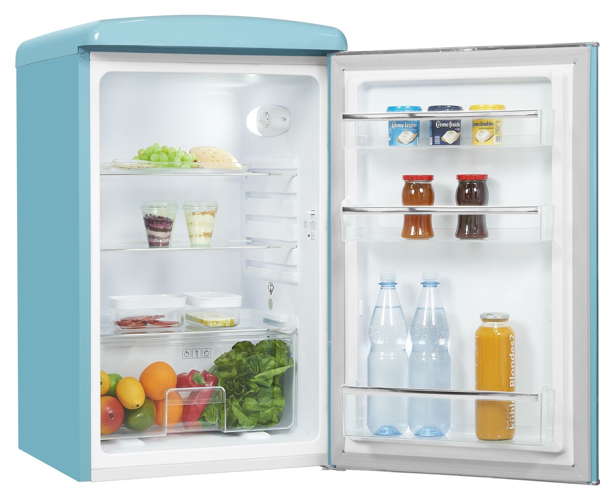 RKS120-V-H-160F 122 l Tischkühlschrank EEK: F 112 kWh Jahr  (Türkis) 