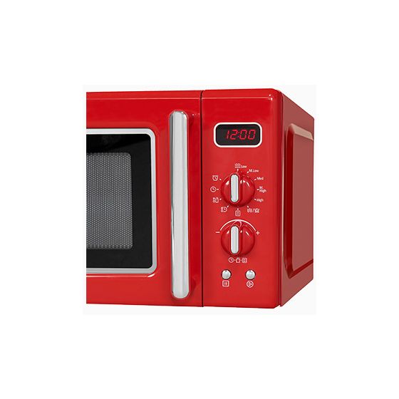 RMW720-3GDIG Standgeräte Solo 700 W Größe: klein 5 Stufen Grill  (Rot) 