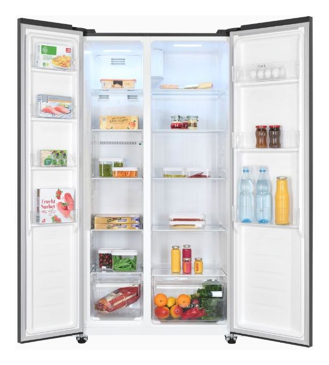 SBS46-040E Side-by-Side Kühl-/ Gefrierkombination 291 l / 148 l 287 kWh NoFrost 1770 mm x 910 mm  (Schwarz) 
