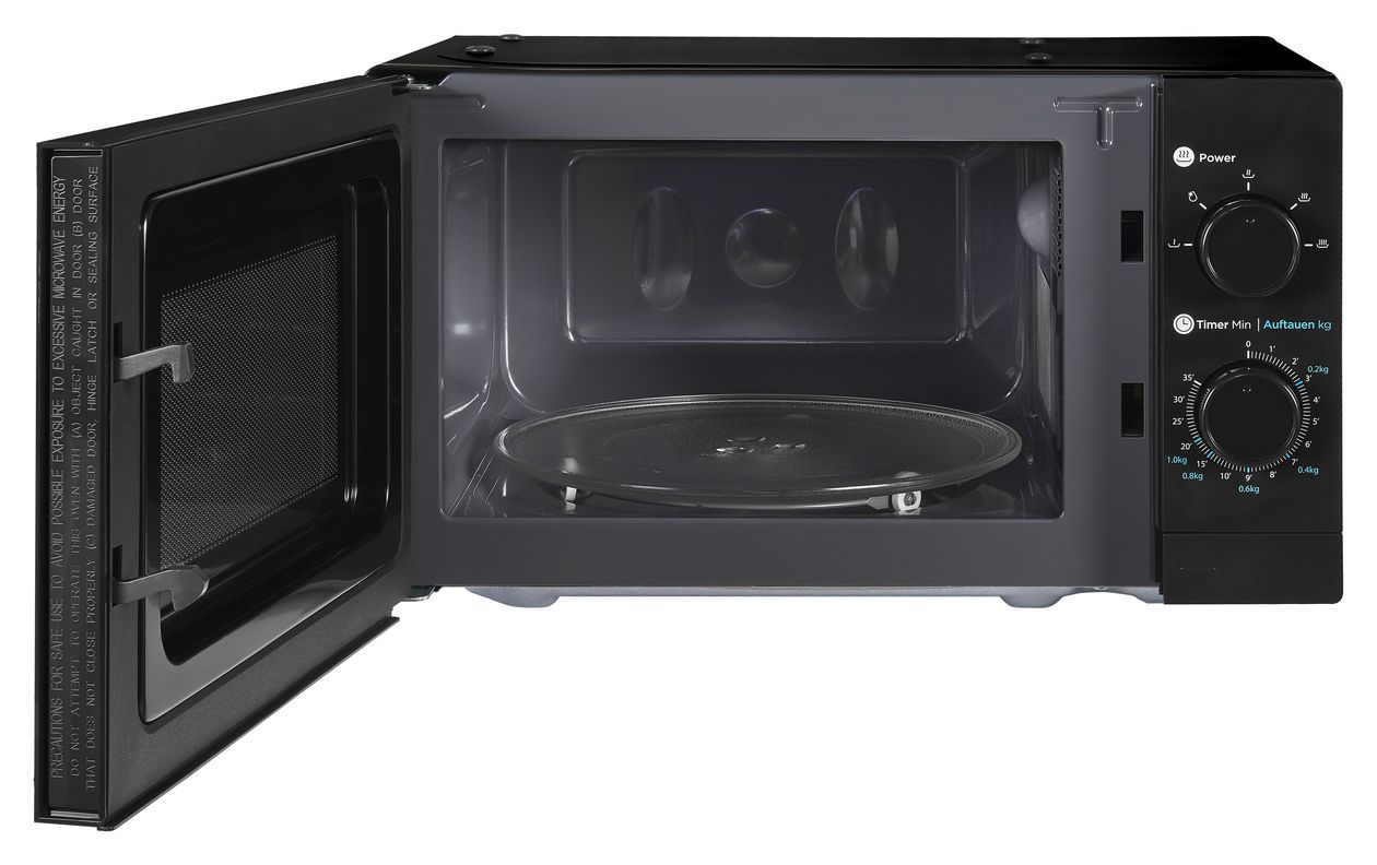 WP700J17-3sw Freistehende Mikrowelle 1050 W Größe: klein 5 Stufen  (Schwarz) 