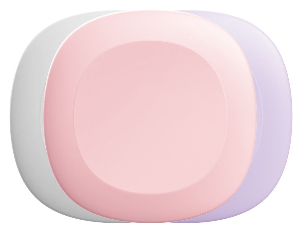185816 Schlüsselfinder 4er Set Apple Find My, Google's Find Hub (Weiß, Pink, Violett) 