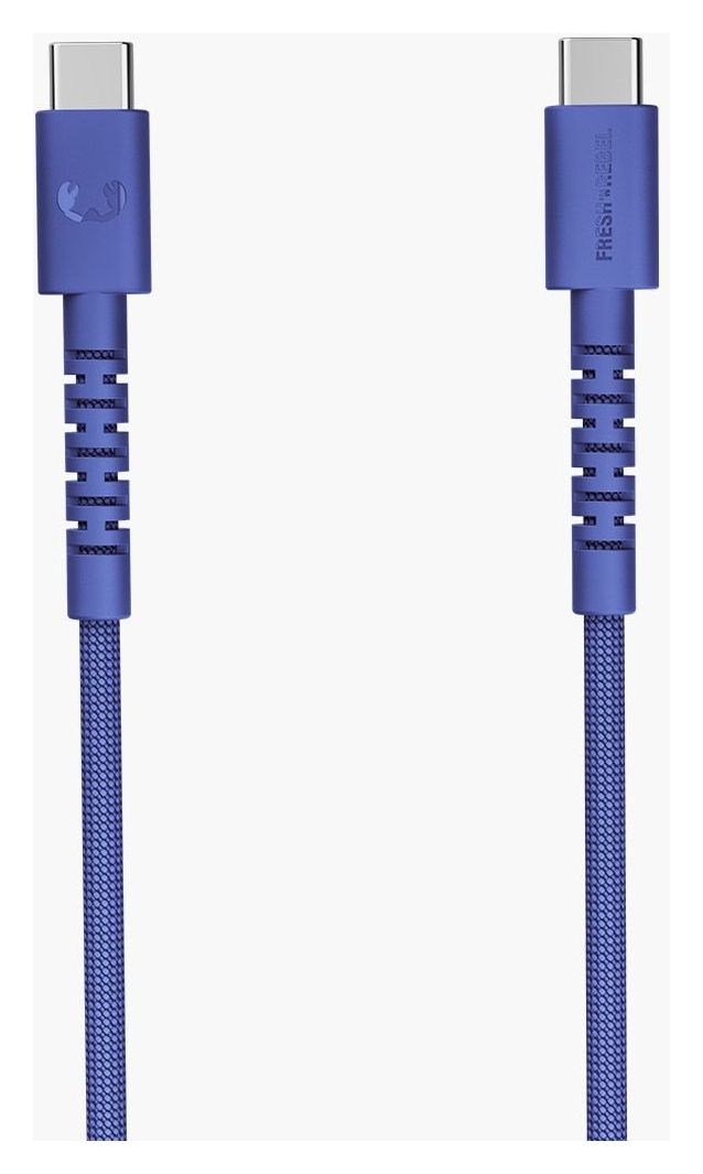 2CCC201TB Rundkabel USB C auf USB C Männlich bis 100 W 2 m  (Blau) 