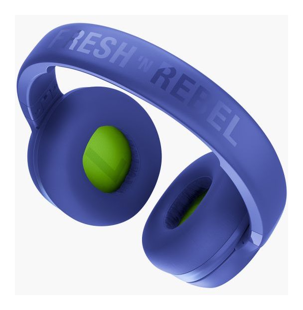 Clam Junior Ohraufliegender Bluetooth Kopfhörer kabellos 60 h Laufzeit USB Typ-C  (Blau) 