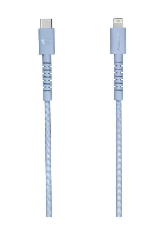 FlexWave Rundkabel Lightning auf USB C Männlich 2 m  (Blau) 
