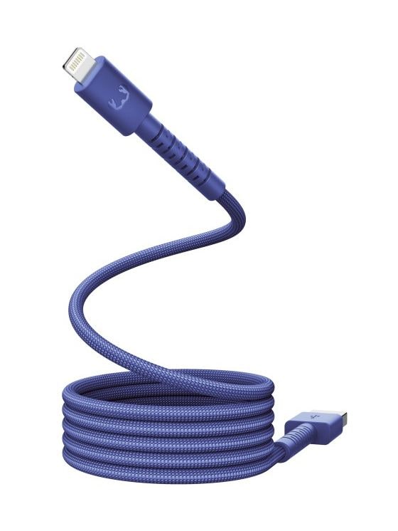 FlexWave Stecker Rundkabel Lightning auf USB A 2 m  (True Blue) 