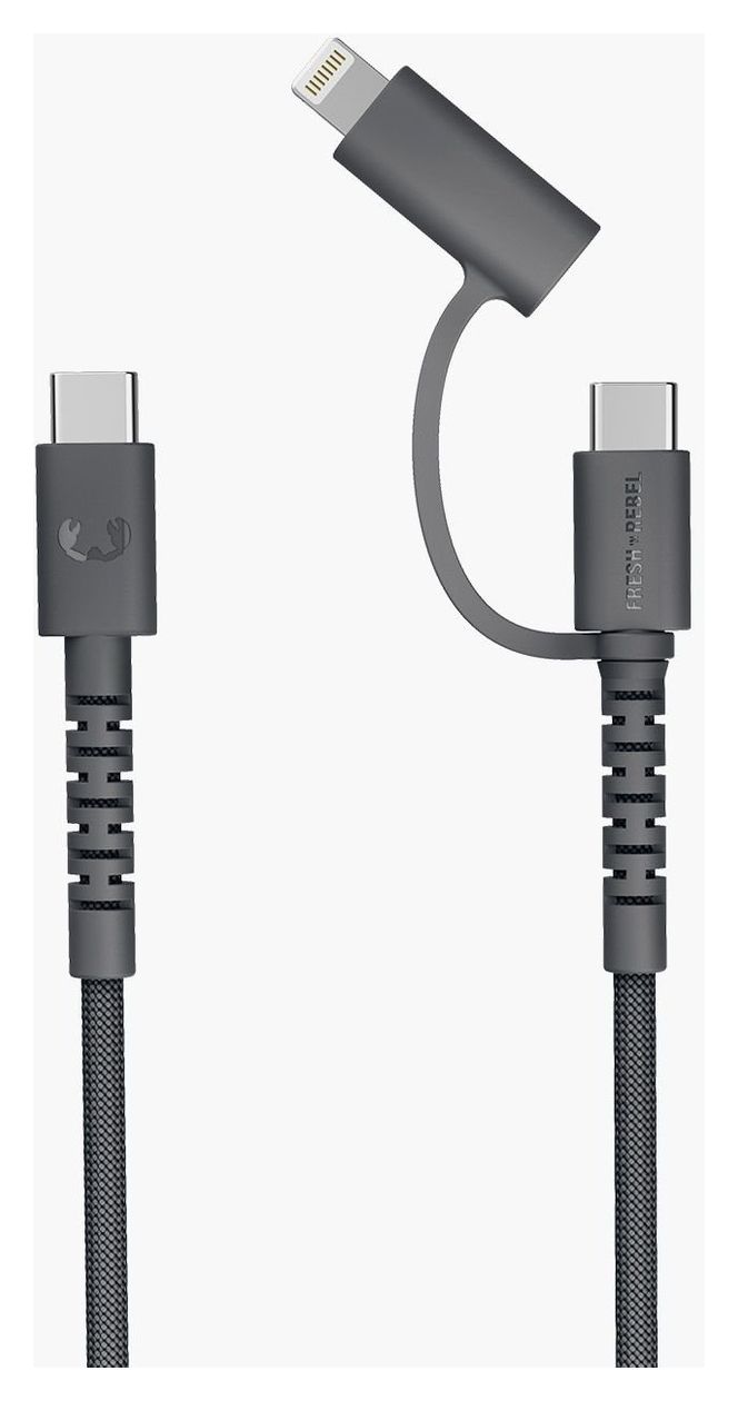 FlexWave Lightning auf USB C Männlich 2 m  (Schwarz) 
