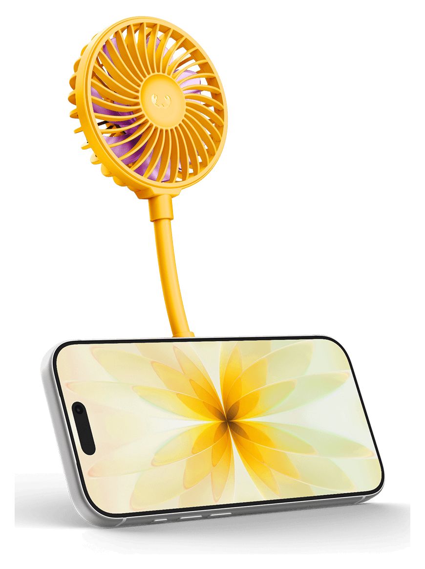 Magnetic Fan Handventilator  (Orange) 