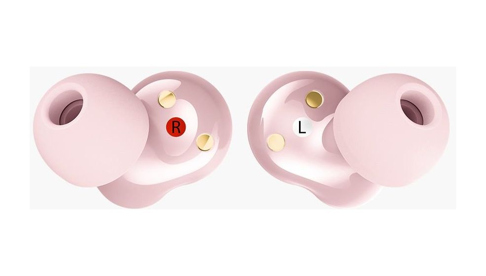 Twins Breez In-Ear Bluetooth Kopfhörer kabellos 7 h Laufzeit USB Typ-C  (Pink) 