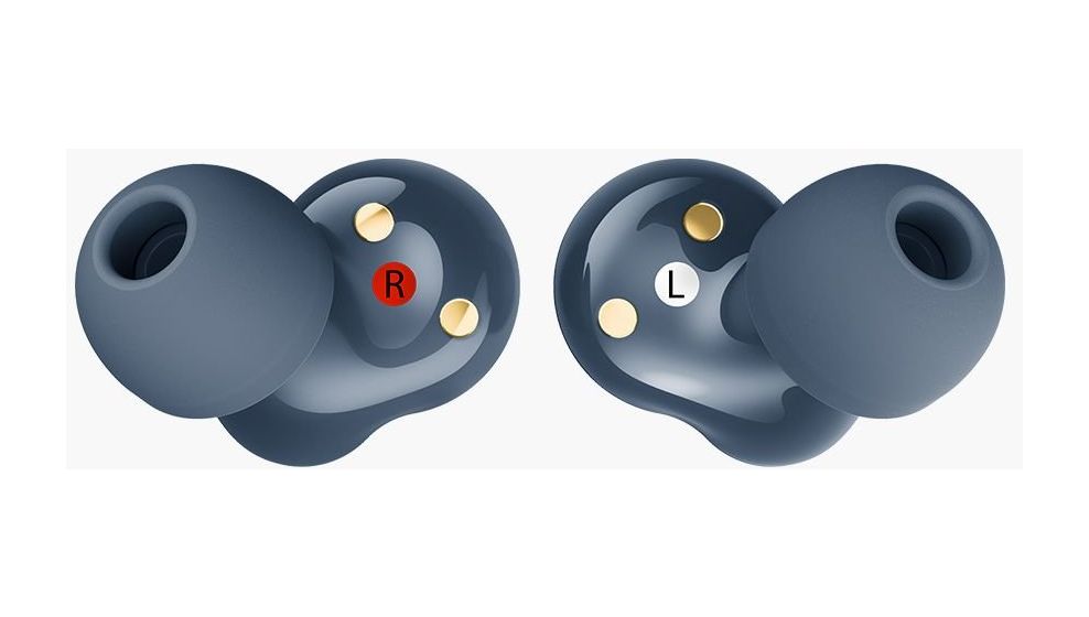 Twins Breez In-Ear Bluetooth Kopfhörer kabellos 7 h Laufzeit USB Typ-C  (Blau) 