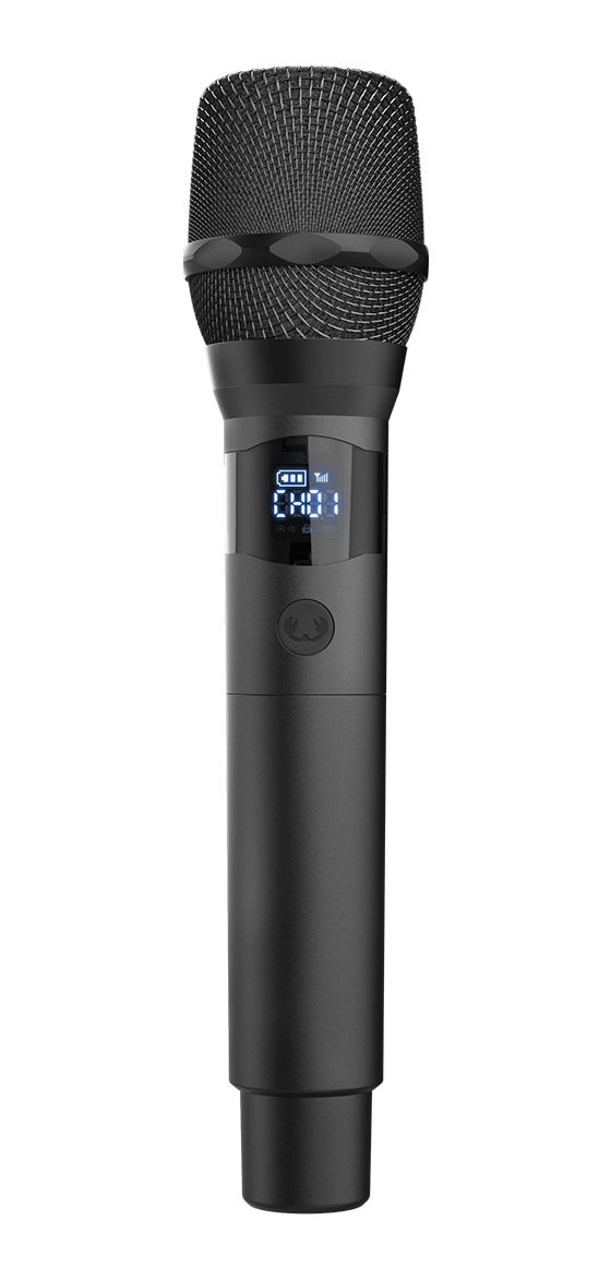 Wireless Microphone Set kabellos Microphone set 6.35 mm (1/4")  (Schwarz) 
