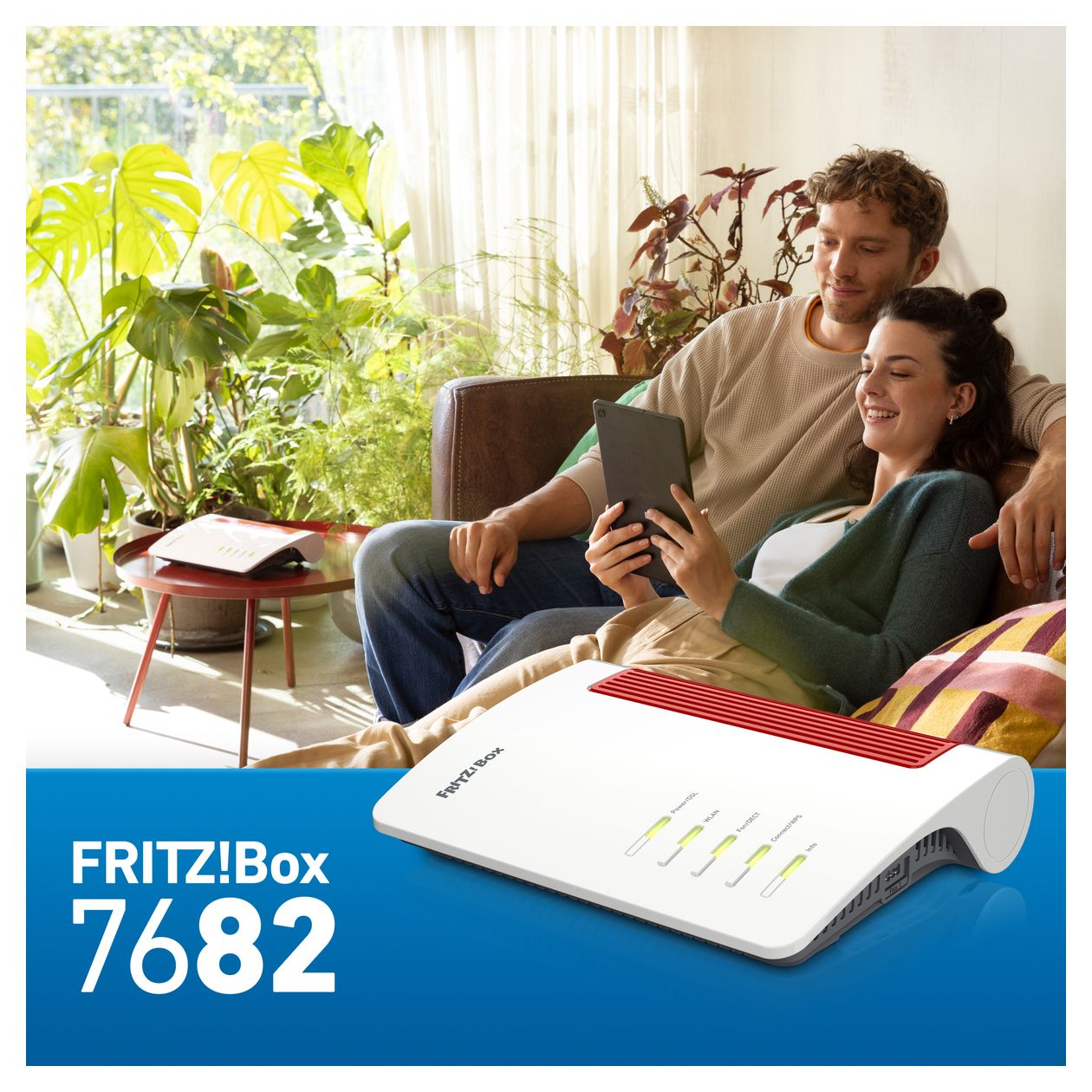 FRITZ!Box 7682 WiFi 7 Router Dual-Band (2,4 GHz/5 GHz) 1200 Mbit/s 