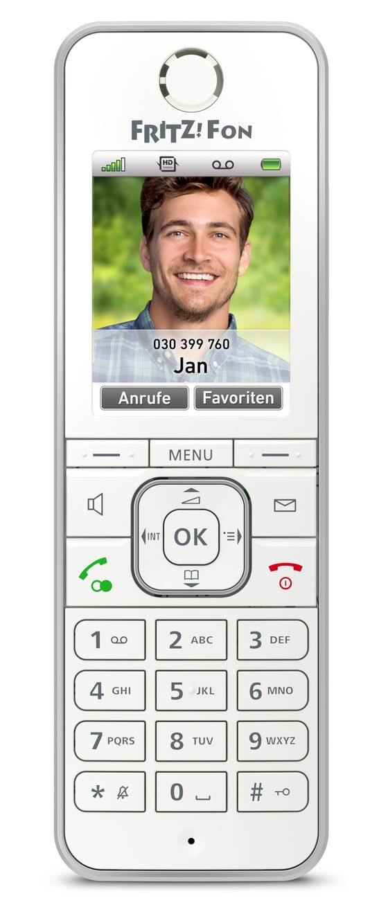 FRITZ!Fon C6 DECT-Telefon  (Weiß) 