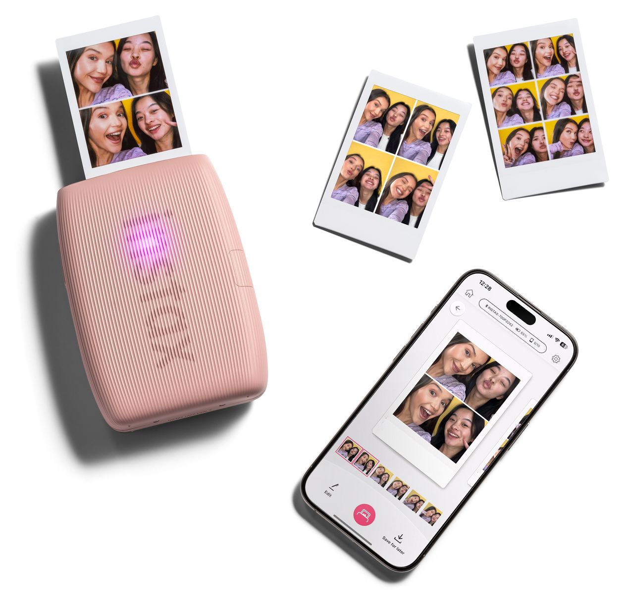 Instax Mini Link3 2.4" x 1.8" (6.2x4.6 cm) Foto Drucker 800 x 600 DPI  (Rose) 