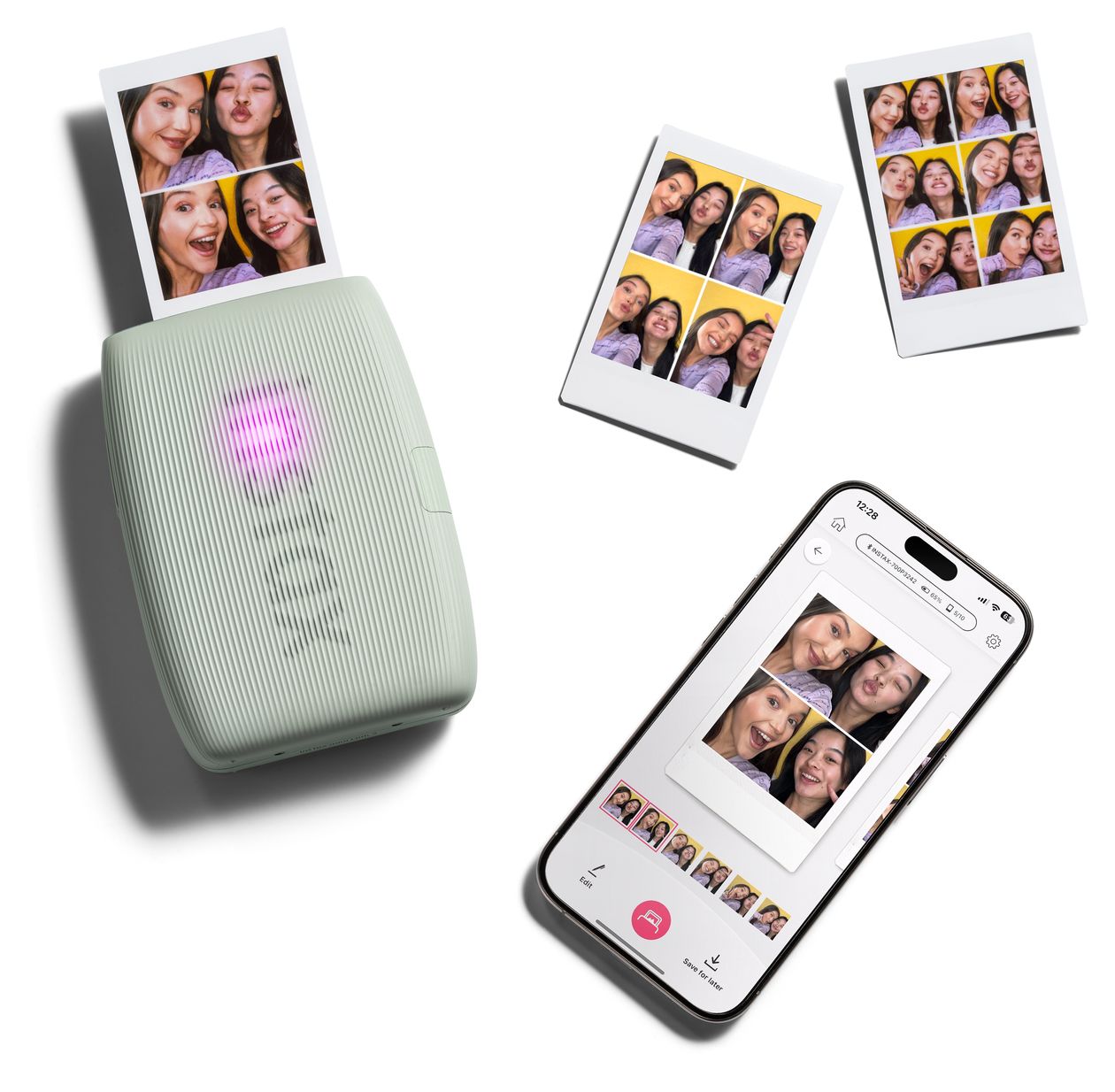 Instax Mini Link3 2.4" x 1.8" (6.2x4.6 cm) Foto Drucker 800 x 600 DPI  (Salbei) 