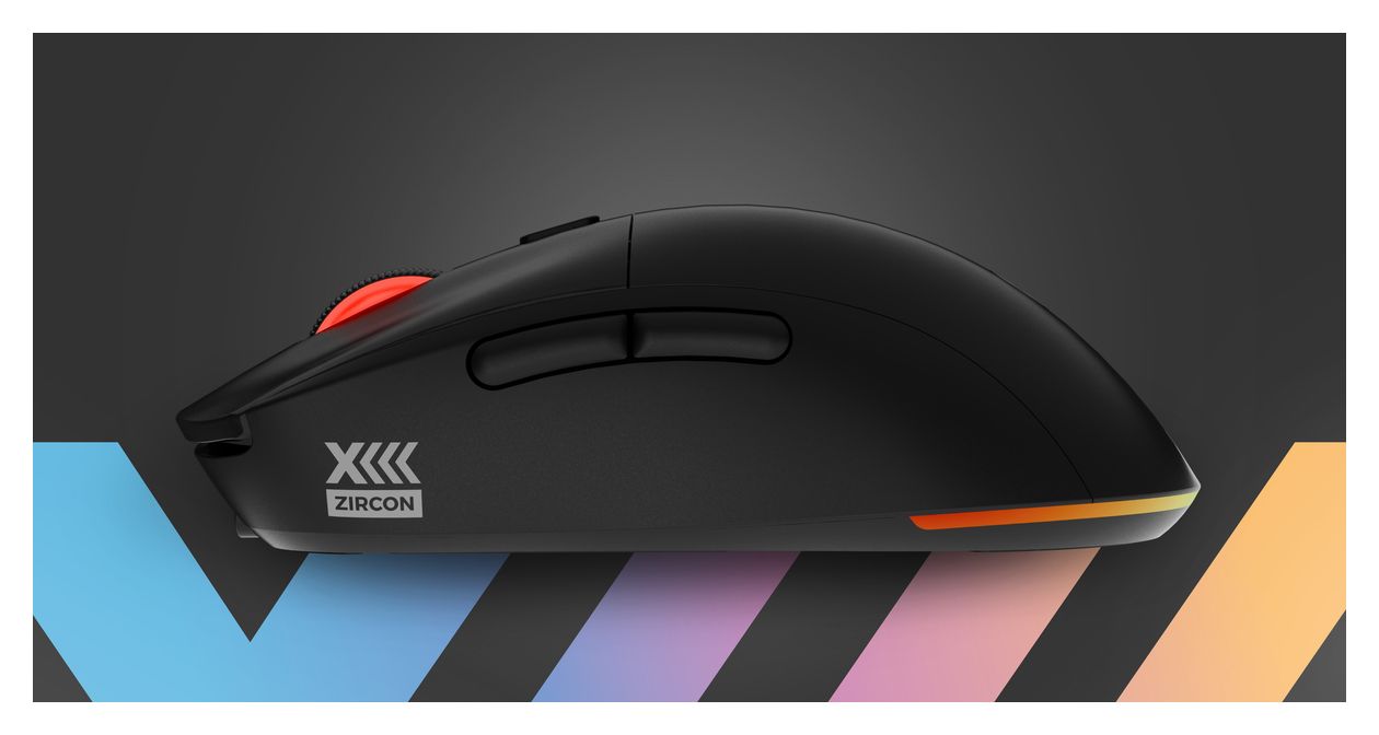 Zircon XIII 26000 DPI Gaming Maus Optisch  (Schwarz) 