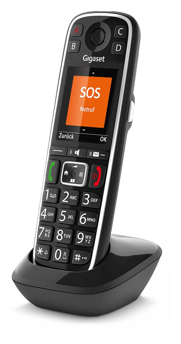 E720HX Analoges/DECT-Telefon  (Schwarz) 