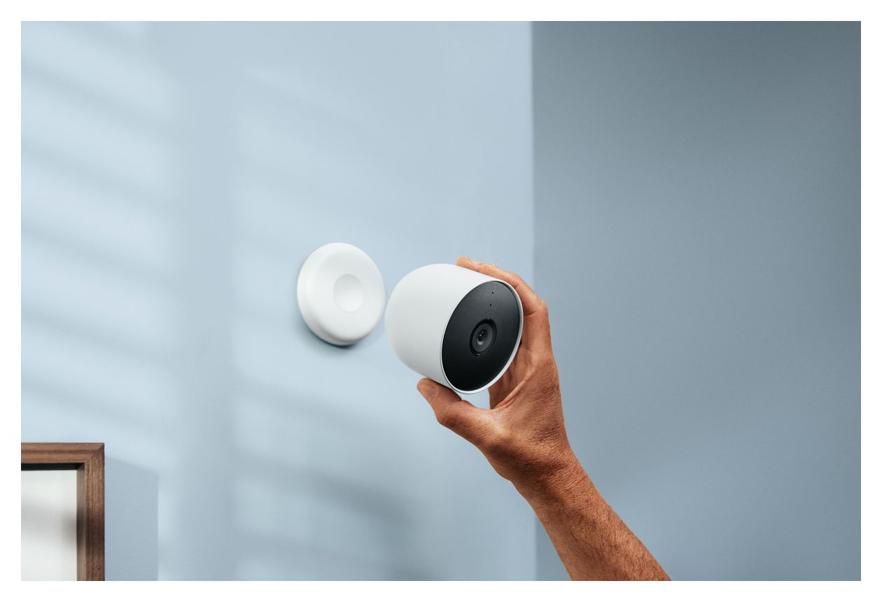 Nest Cam 1920 x 1080 Pixel IP-Sicherheitskamera IP65 Innen & Außen Nachtsicht  (Weiß) 