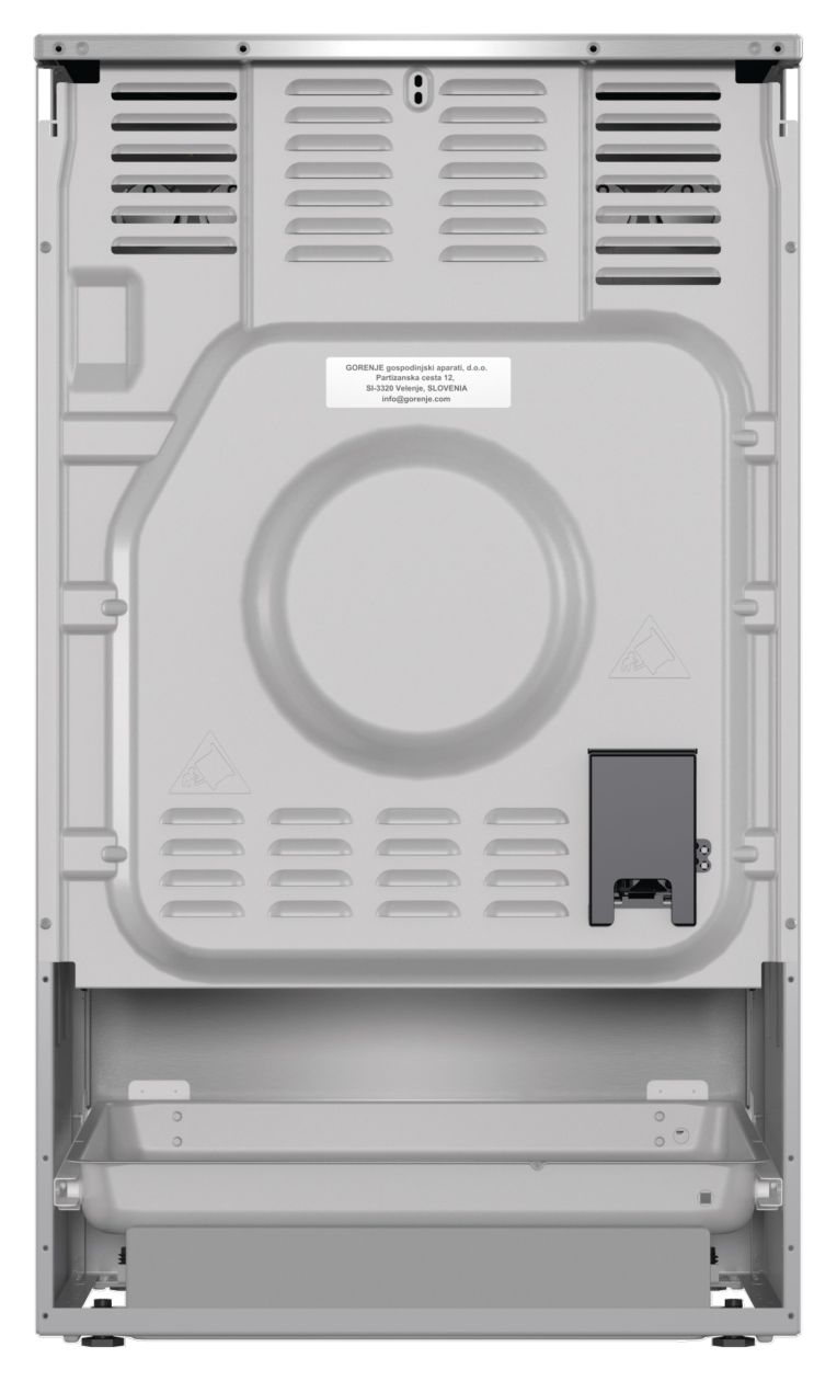 GECS5C70XPA Freistehender Herd Elektro groß AquaClean AutoClean mit Glaskeramik Kochfeld 